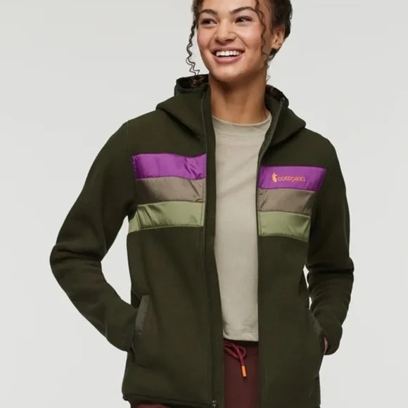 NWT Cotopaxi Women's Teca Fleece Hooded Full Zip Jacket Woodland Fairy - Picture 1 of 12